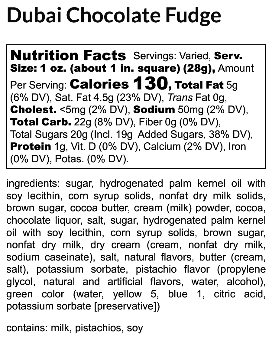 Dubai Chocolate Fudge