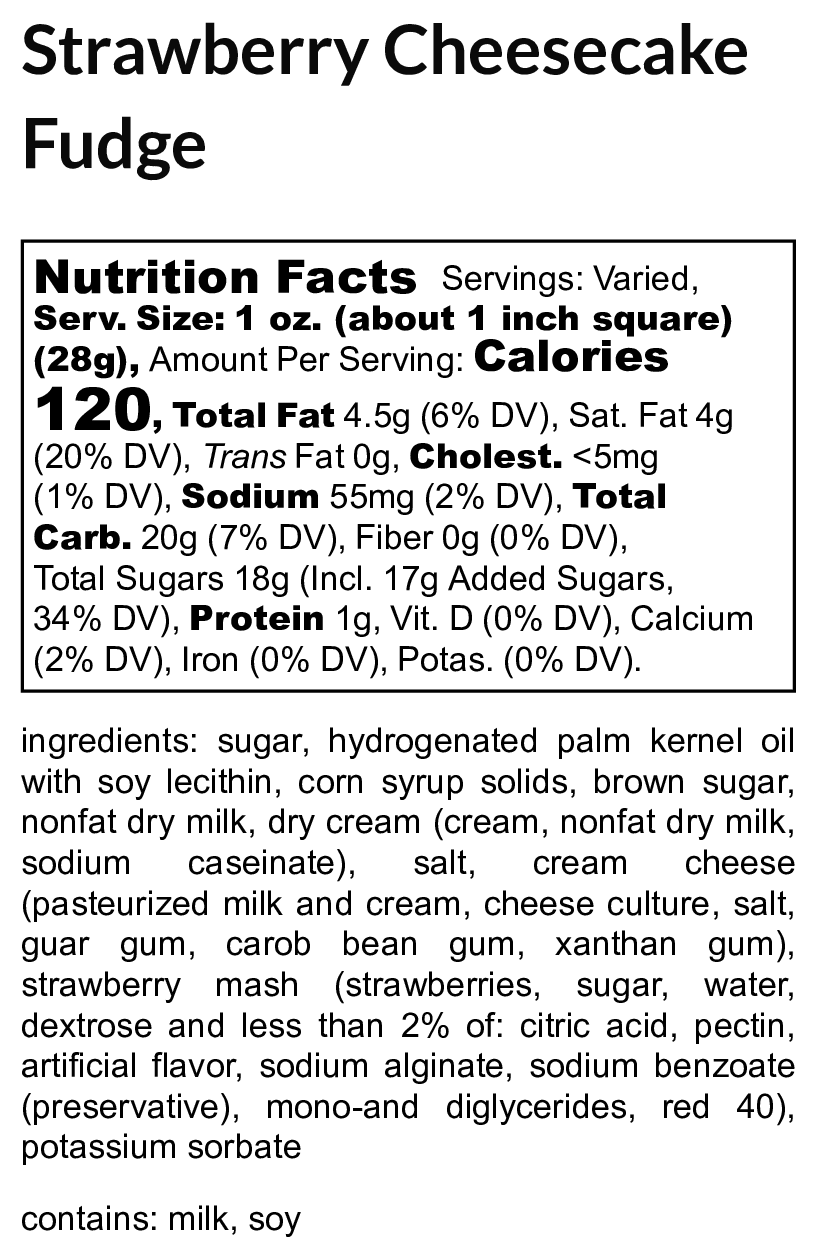 Strawberry Cheesecake Fudge