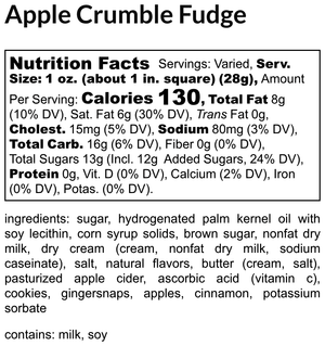 Apple Crumble Fudge extra image