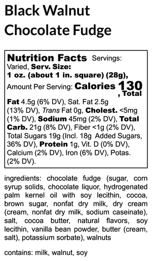 Black Walnut Chocolate Fudge extra image