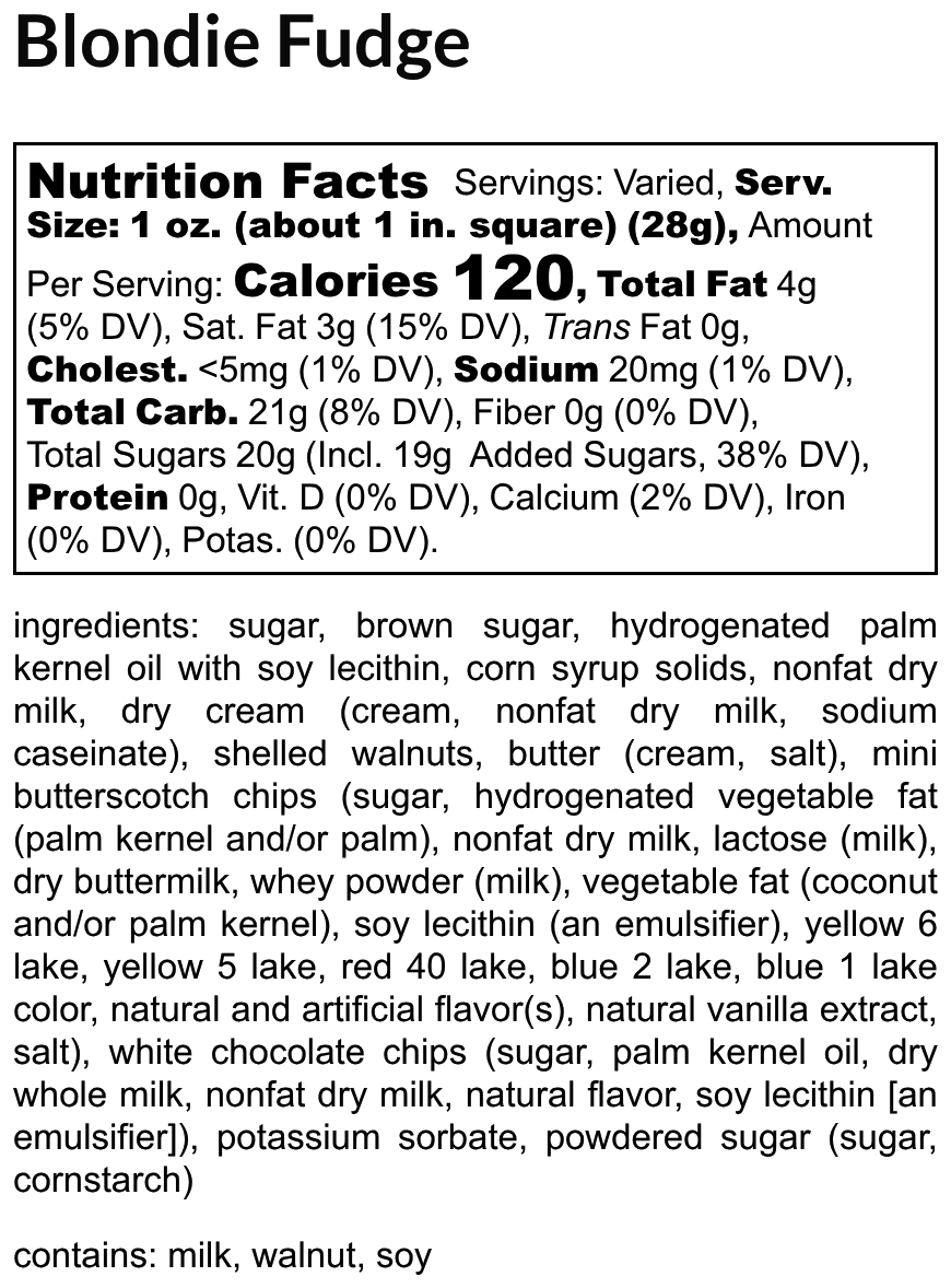 Blondie Fudge