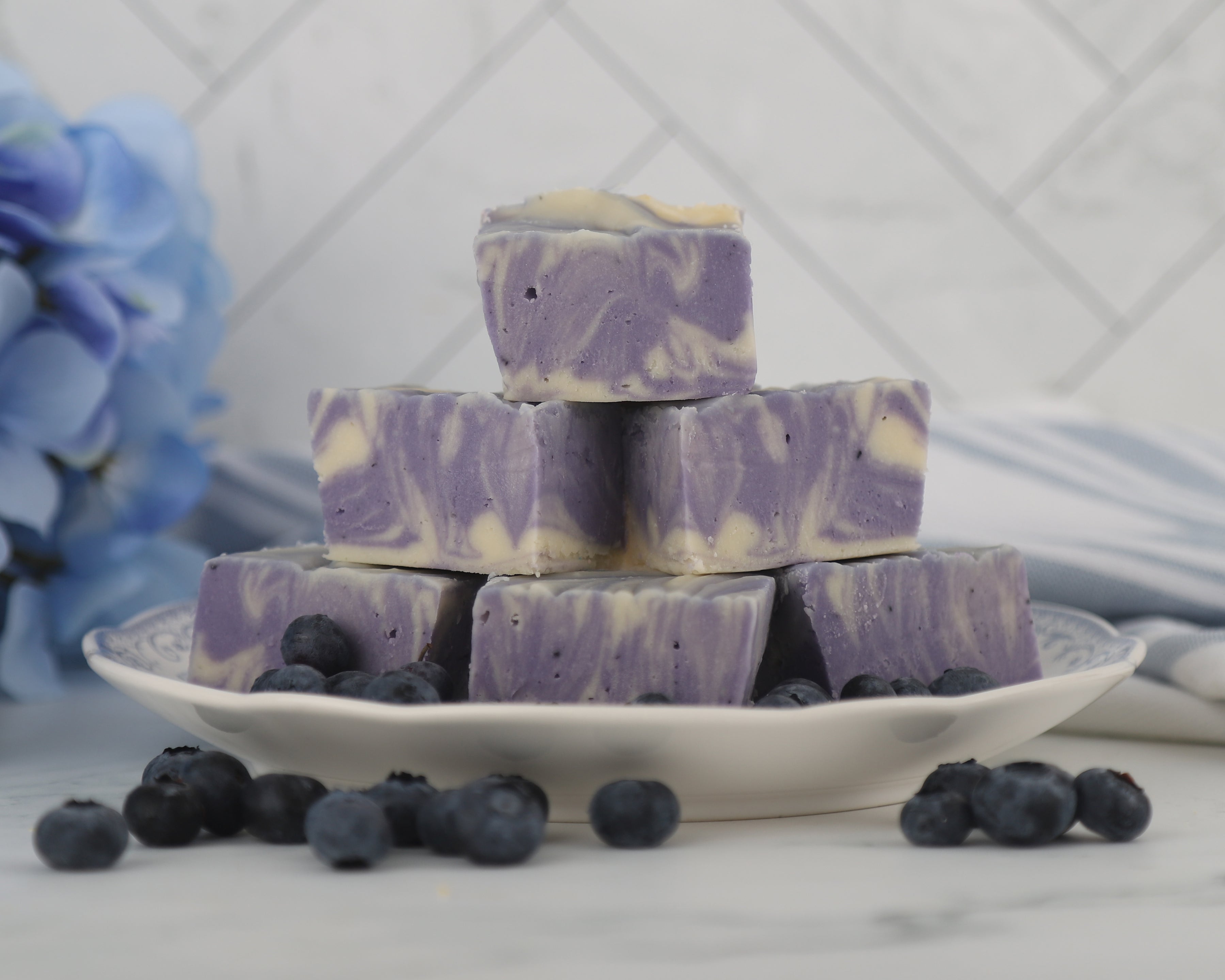 Blueberry Cheesecake Fudge