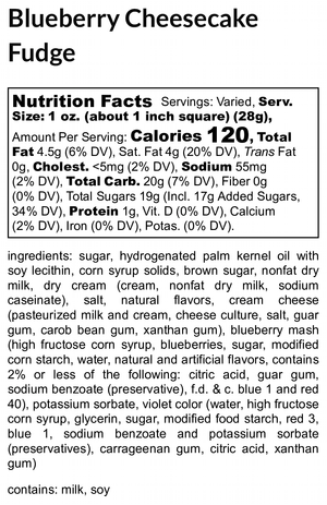 Blueberry Cheesecake Fudge extra image