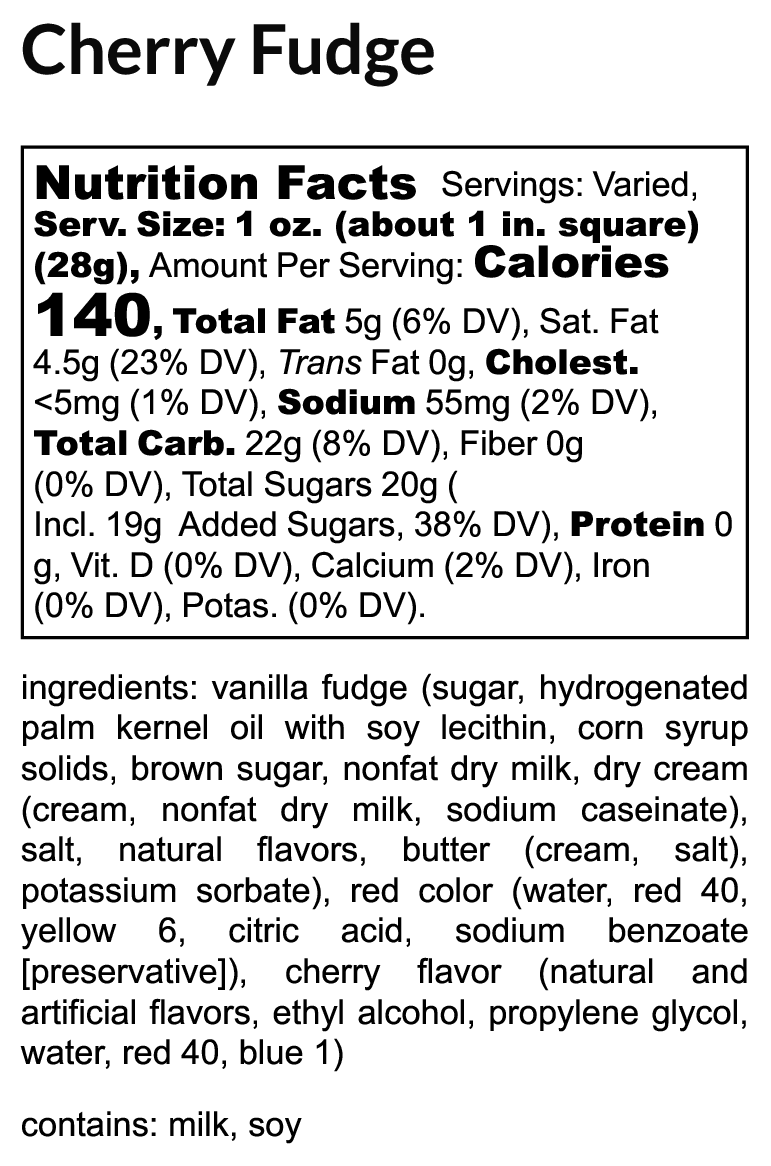 Cherry Fudge