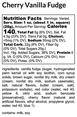 Cherry Vanilla Fudge extra image