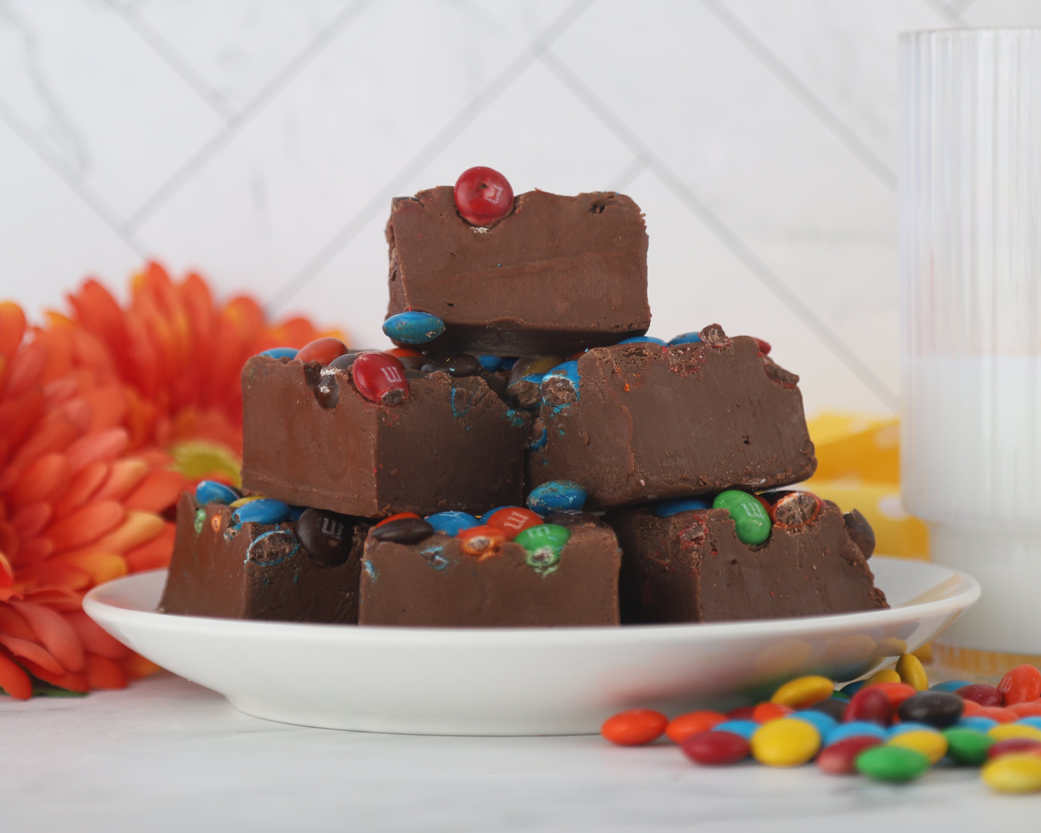 Chocolate M&M Fudge