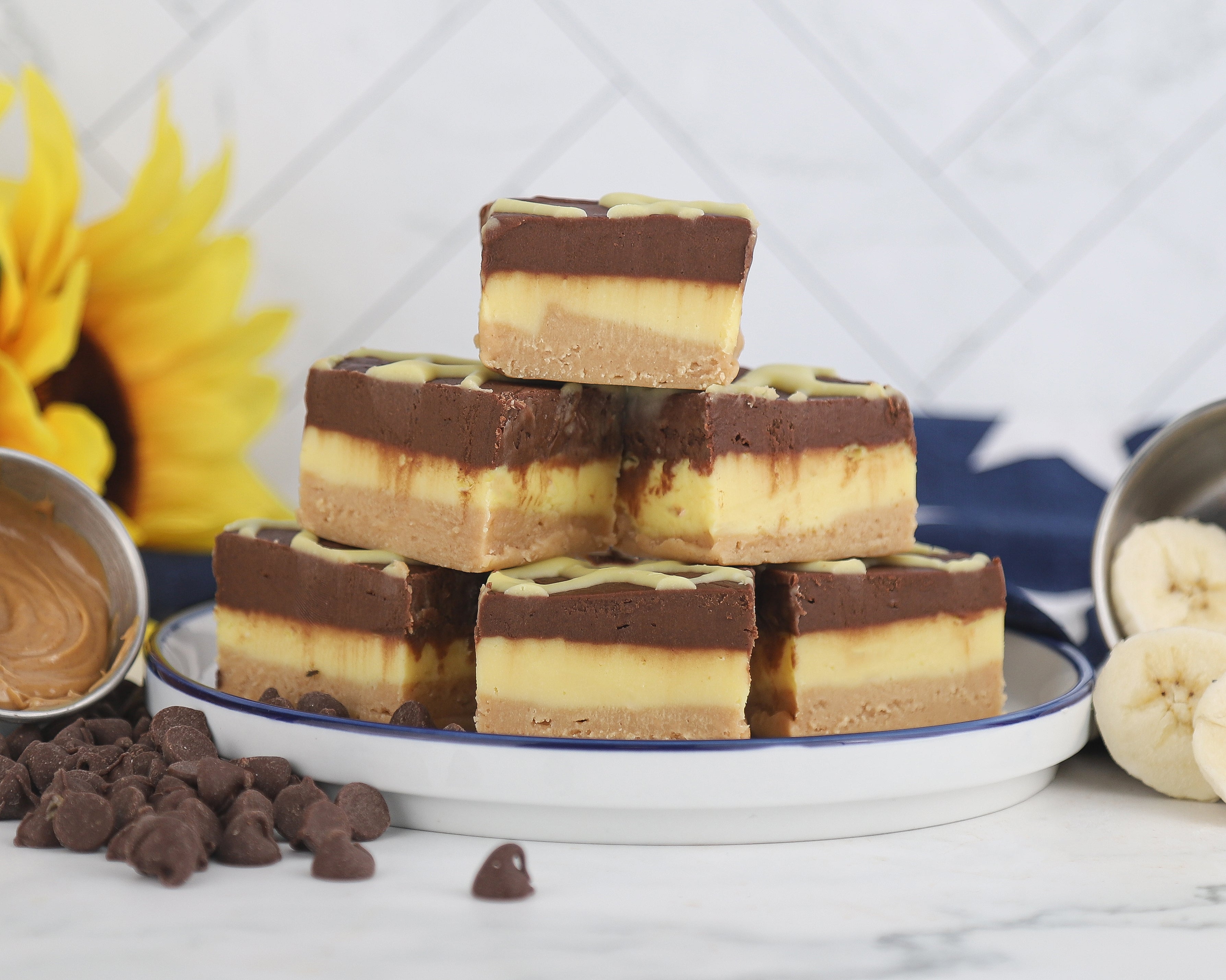 Chocolate Peanut Butter Banana Fudge