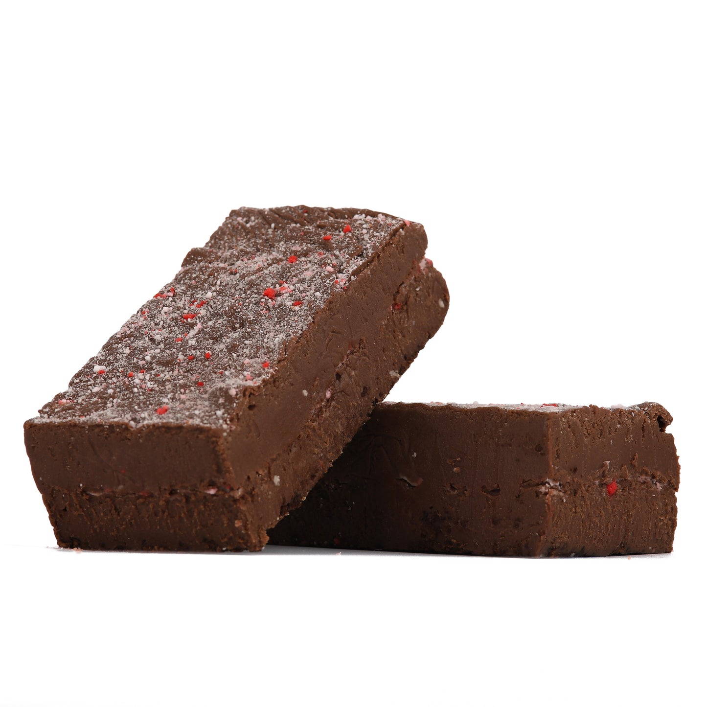 Chocolate Candy Cane Crunch Fudge