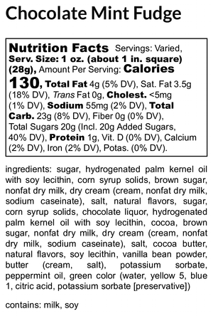 Chocolate Mint Fudge extra image