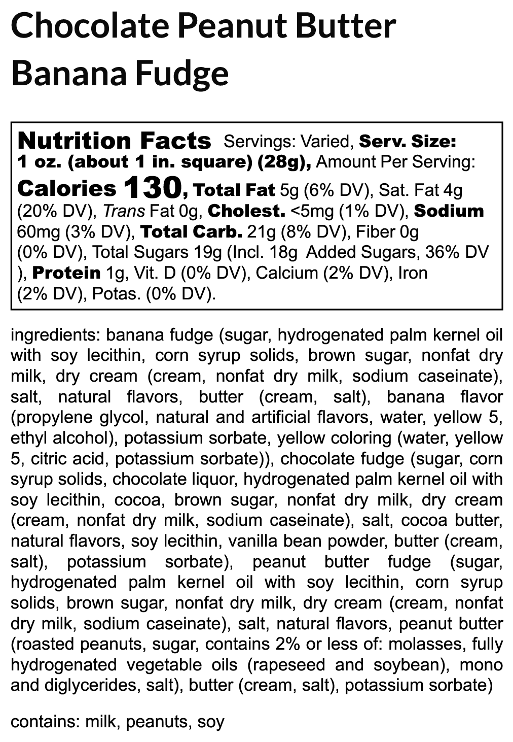 Chocolate Peanut Butter Banana Fudge