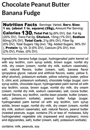 Chocolate Peanut Butter Banana Fudge extra image