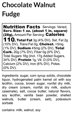Chocolate Walnut Fudge extra image