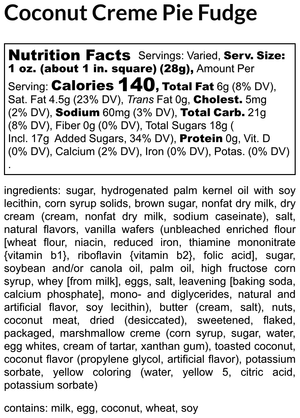 Coconut Cream Pie Fudge extra image