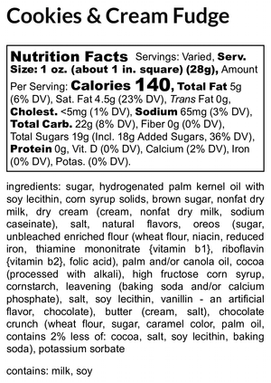 Cookies and Cream Fudge extra image