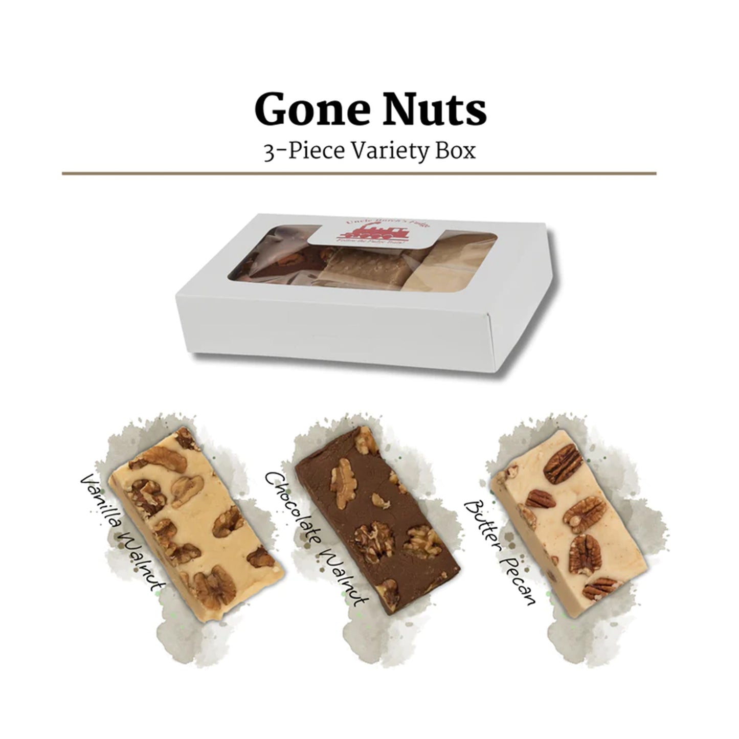 Creamy and Smooth Gone Nuts Fudge Variety Pack