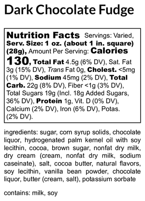 Dark Chocolate Fudge extra image