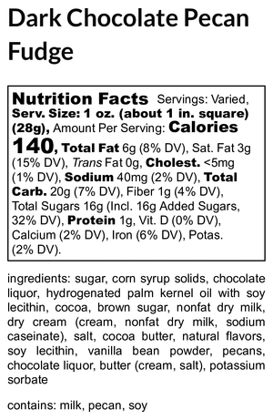Dark Chocolate Pecan Fudge extra image