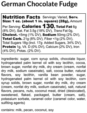 German Chocolate Fudge extra image
