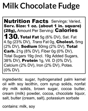Milk Chocolate Fudge extra image