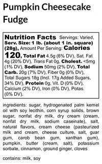 Pumpkin Cheesecake Fudge