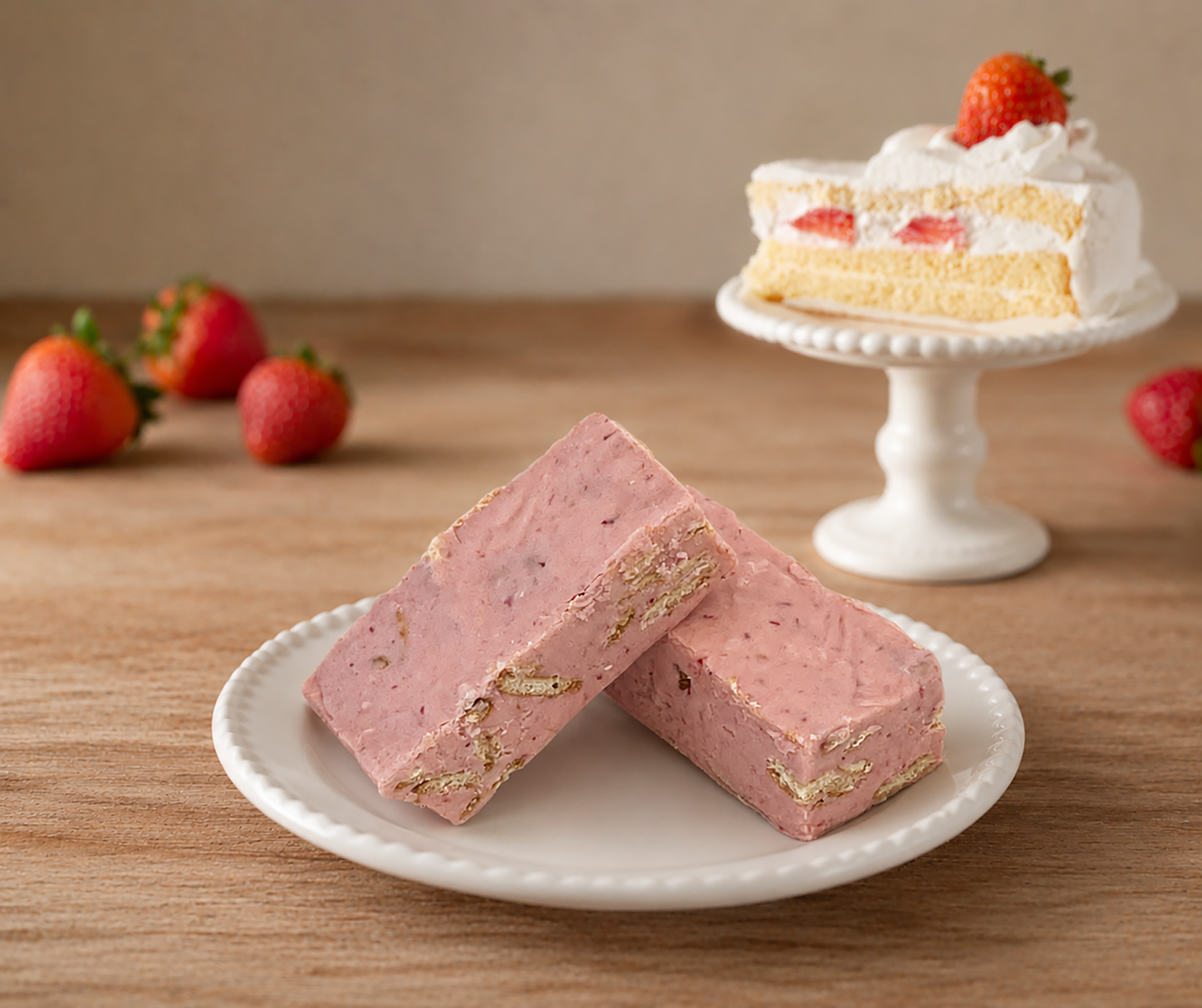 Strawberry Shortcake Fudge