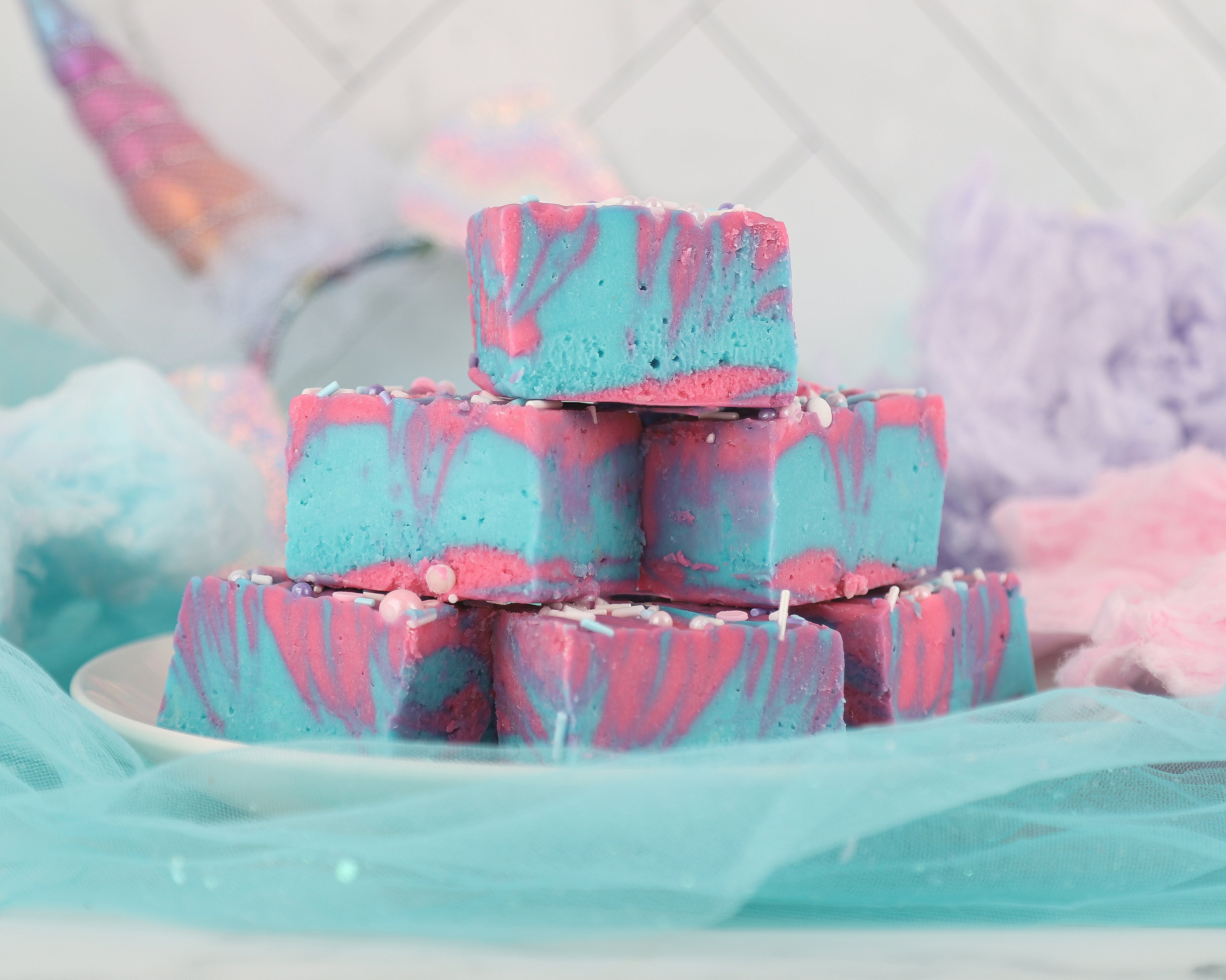 Unicorn Cotton Candy Fudge