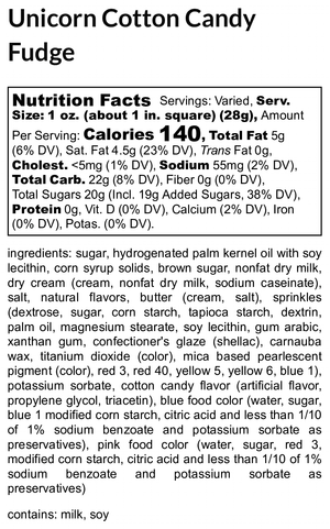 Unicorn Cotton Candy Fudge extra image