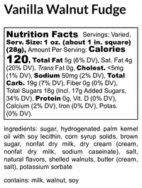 Vanilla Walnut Fudge