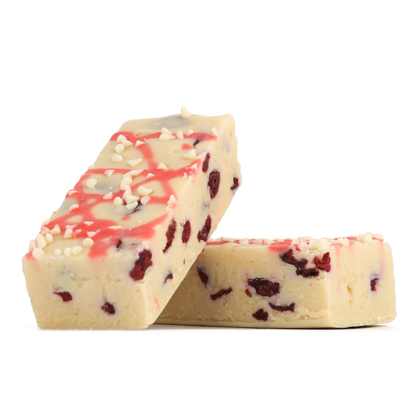 White Chocolate Cranberry Fudge