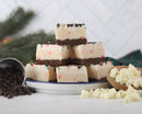 White Chocolate Peppermint Cheesecake Fudge
