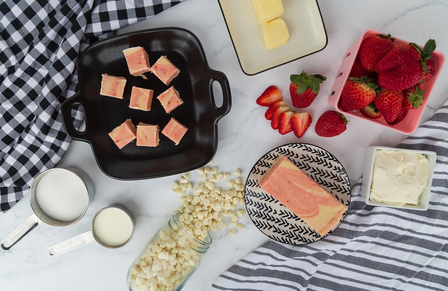 Strawberry Cheesecake Fudge