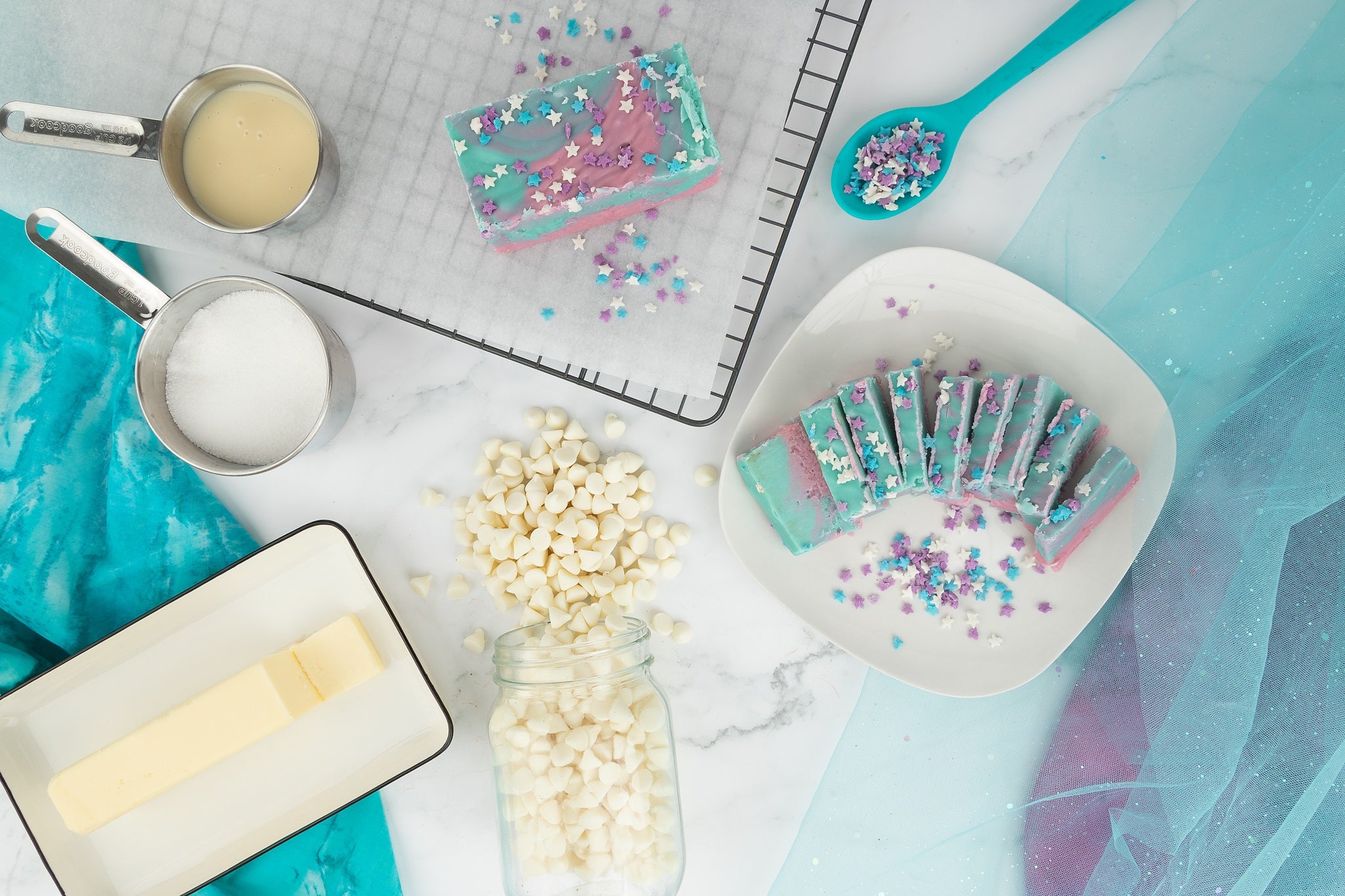 Unicorn Cotton Candy Fudge